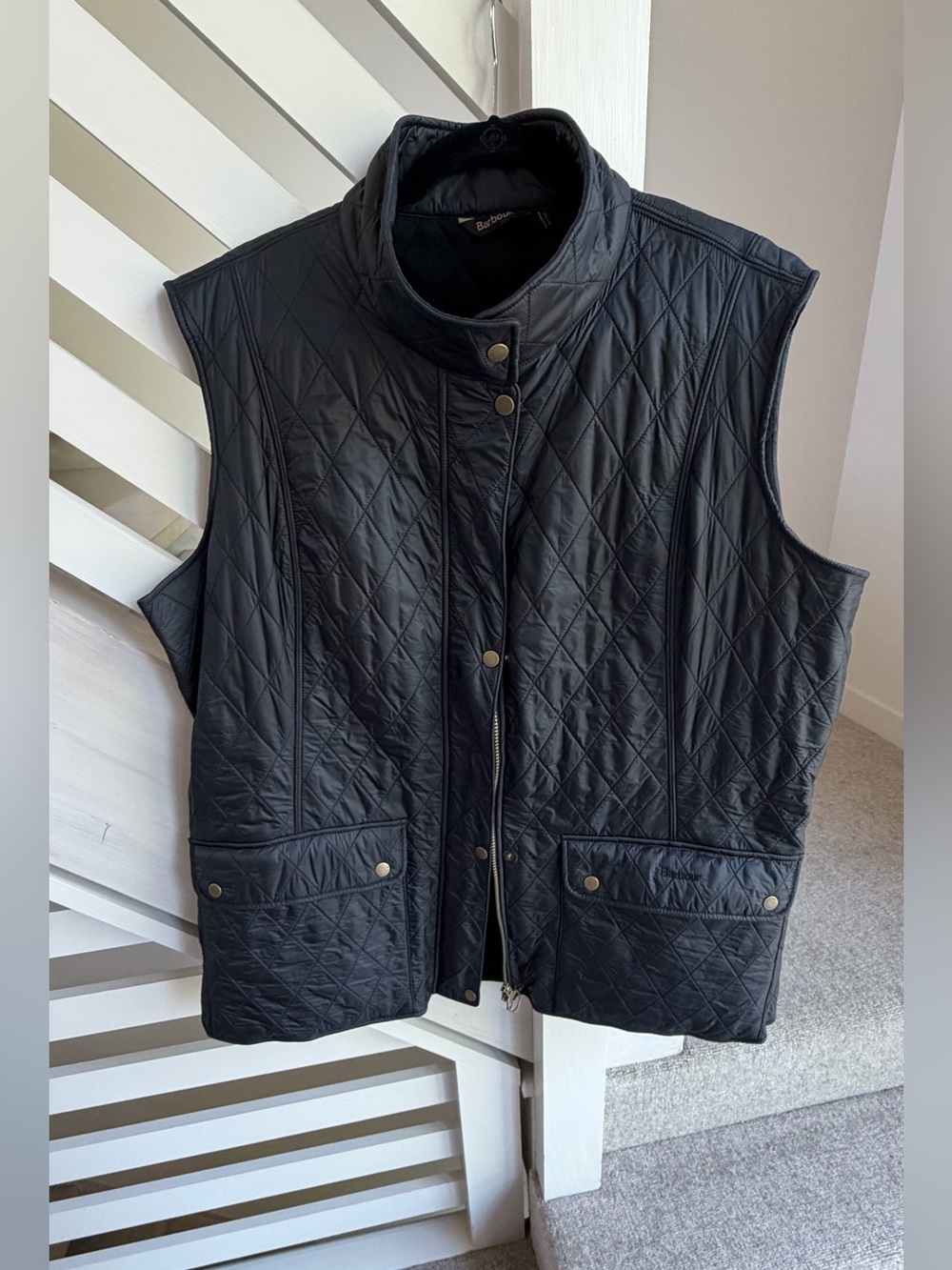 Barbour Black Quilted Wray Gilet/Vest, 2X